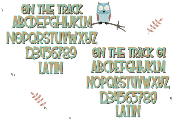 On the Track Font PNG with transparent background - Preview 2