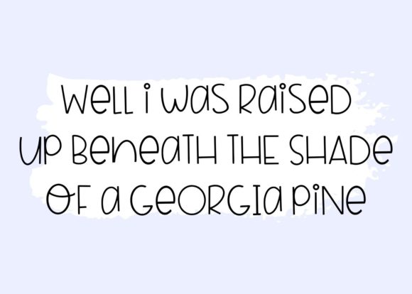 Porch Swing Font PNG with transparent background - Preview 2