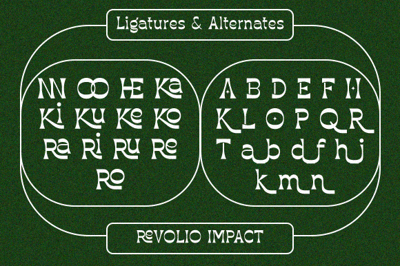 Revelio Font font preview - 3