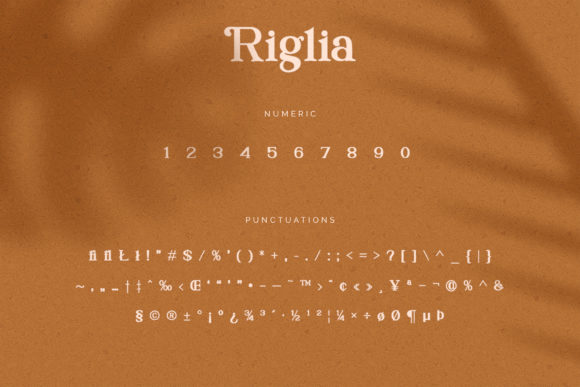 Riglia Font PNG with transparent background - Preview 4