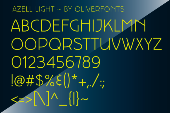 Azell Font - Preview 4
