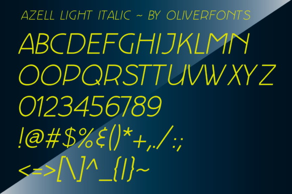 Azell Font - Preview 5