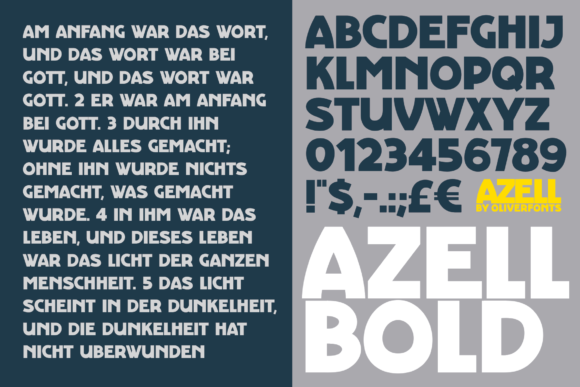Azell Font - Preview 2