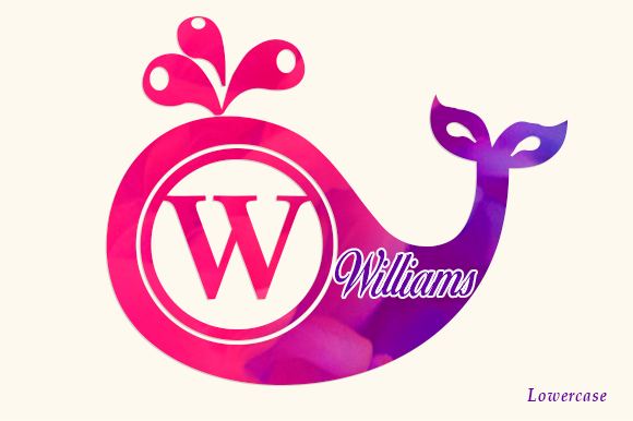 Baby Whale Monogram Font - Preview 2