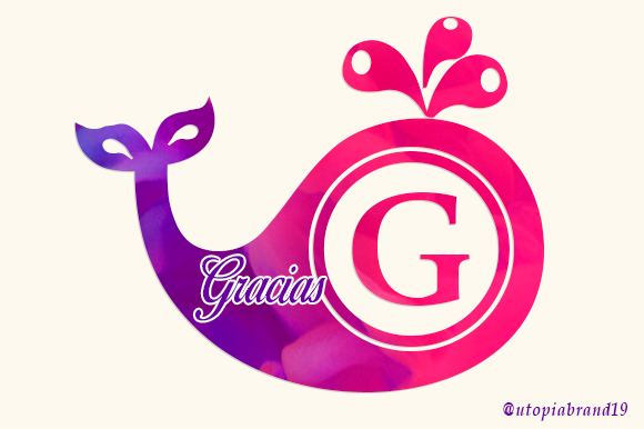 Baby Whale Monogram Font - Preview 5