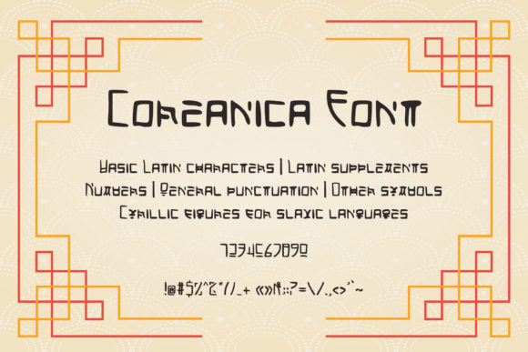 Coreanica Font - Preview 1