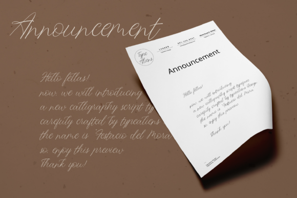 Festacio Del Mora Font PNG with transparent background - Preview 1