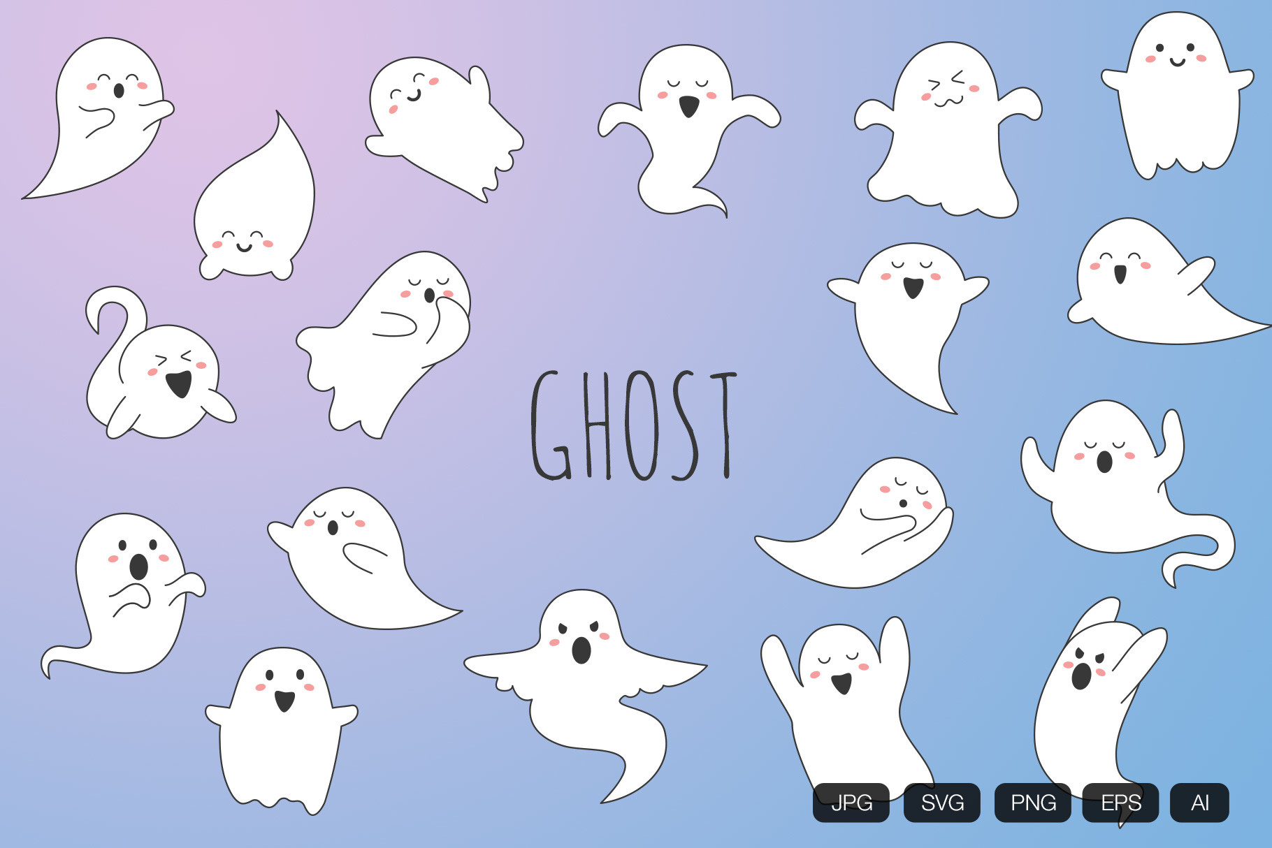 Ghost Hand Drawn