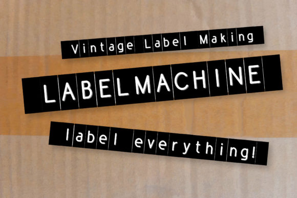 Label Machine Font preview