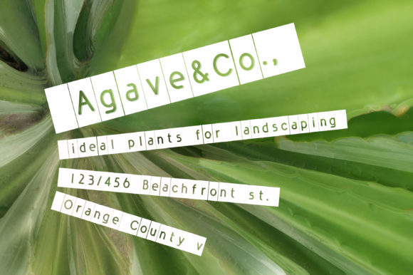Label Machine Font PNG with transparent background - Preview 3