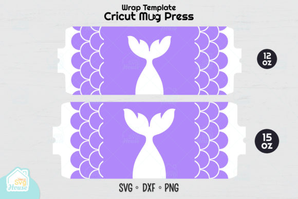 Mermaid Tail Cricut Mug Press Svg Graphics