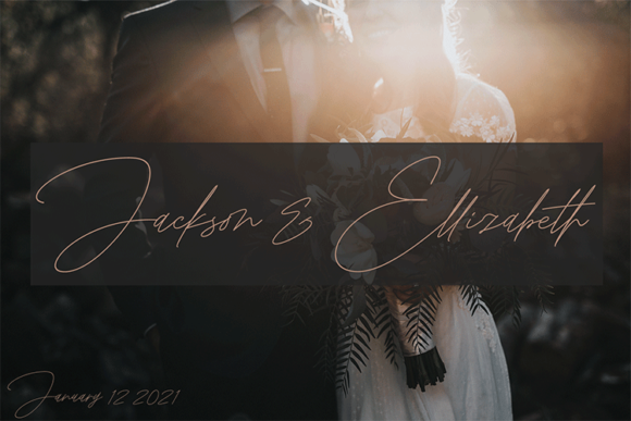 Rosebondy Font font preview - 4
