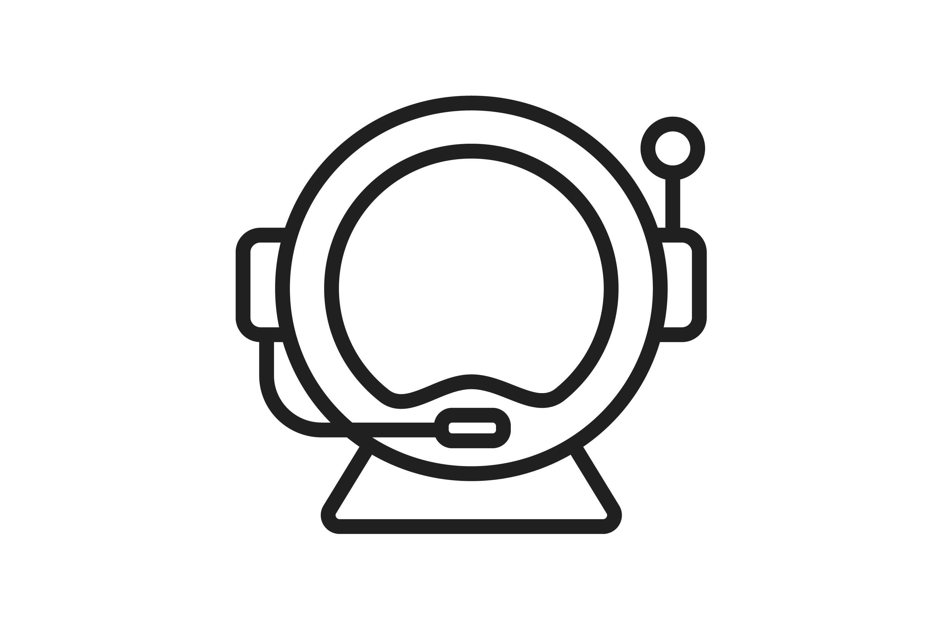 Space Helmet Line Icon Graphic by IconBunny  Creative Fabrica