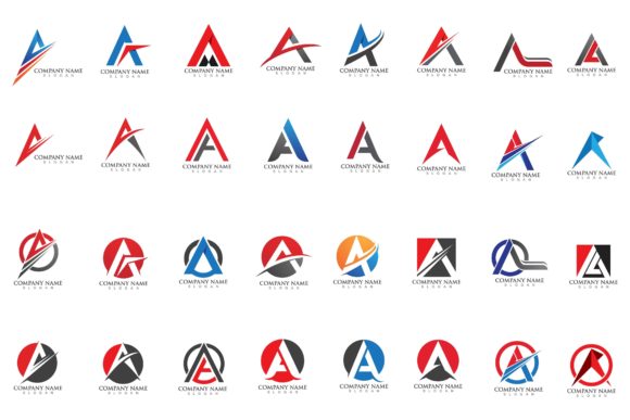 A Logo Bundle Set Vector Image