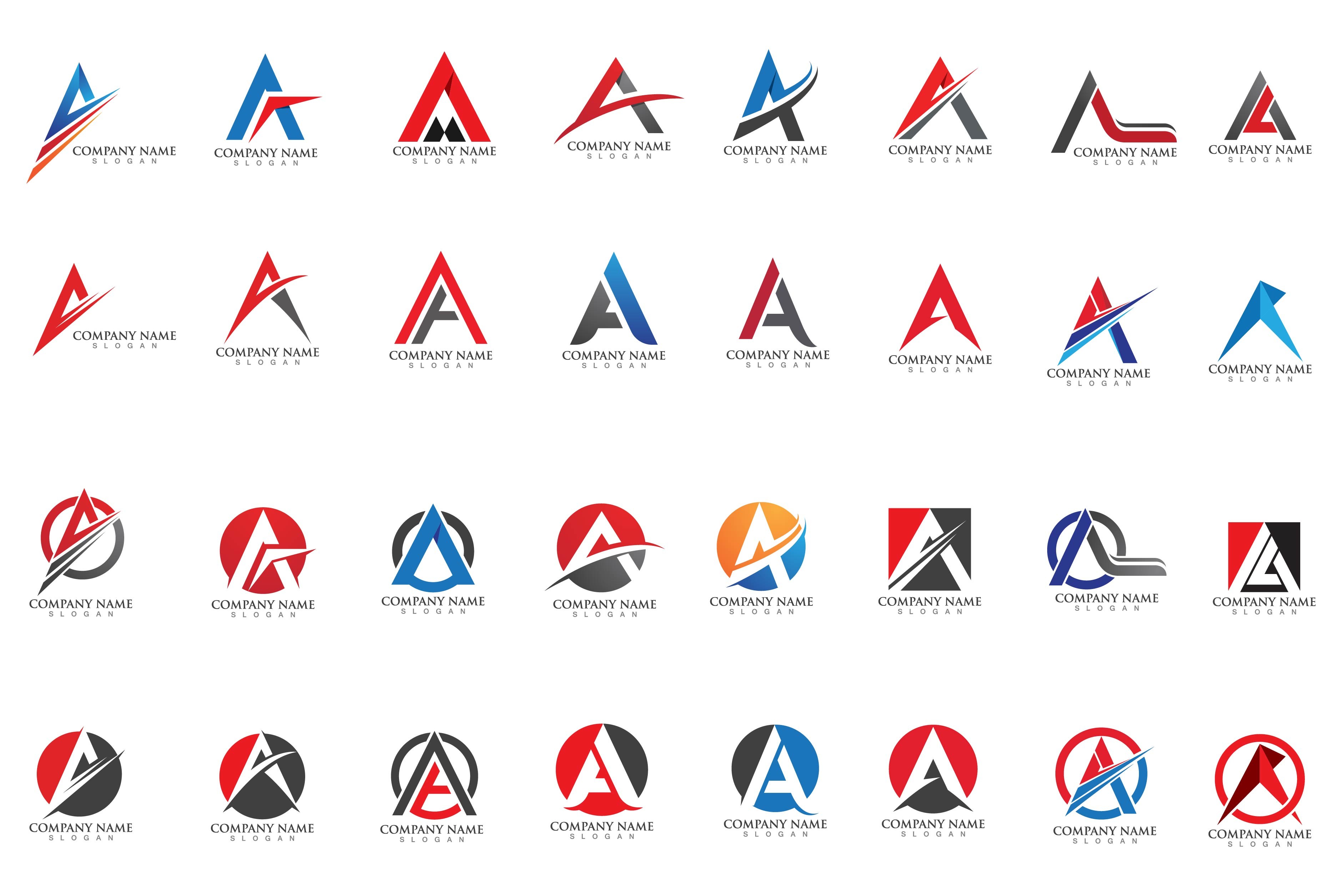 A Logo Bundle Set Vector Image