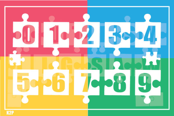 Autism Jigsaw Font - Preview 2