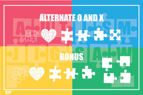 Autism Jigsaw Font - Preview 3