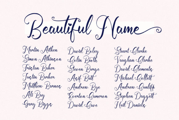 Cathrina Belisha Font - Preview 1