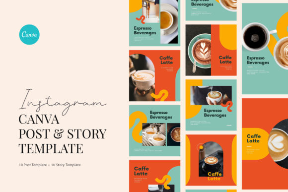 Preview of Coffee Shop Promotion Instagram coffee shop social media template