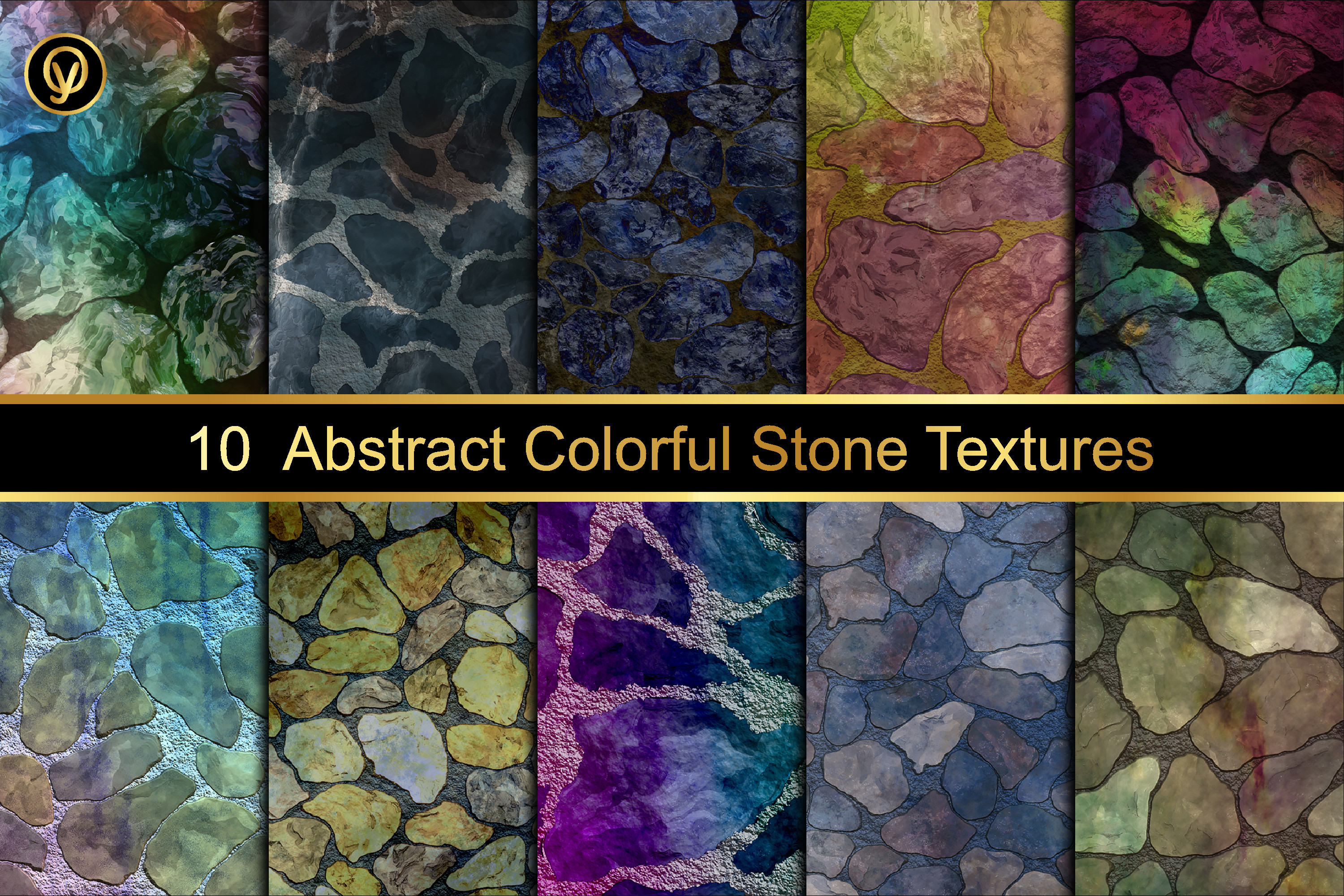 Colorful Stone Textures Graphic by Oyonni design · Creative Fabrica