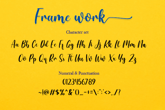 Frame Work Font - Preview 4