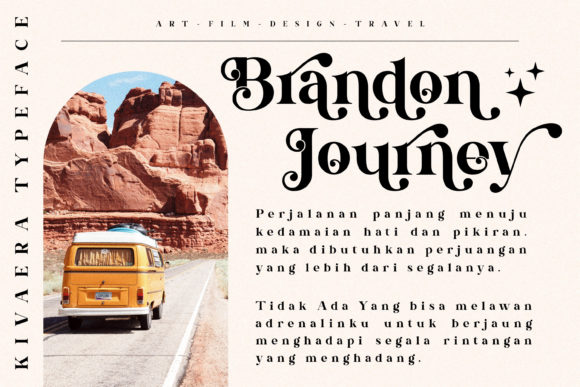 Kivaera Font PNG with transparent background - Preview 3