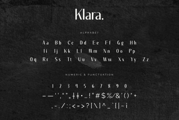 Klara Font PNG with transparent background - Preview 2