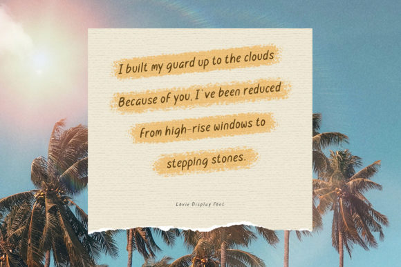 Lovie Font PNG with transparent background - Preview 4