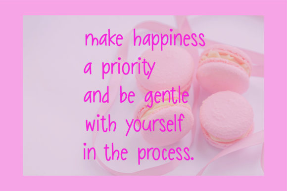 Pink Rabbit Font PNG with transparent background - Preview 2