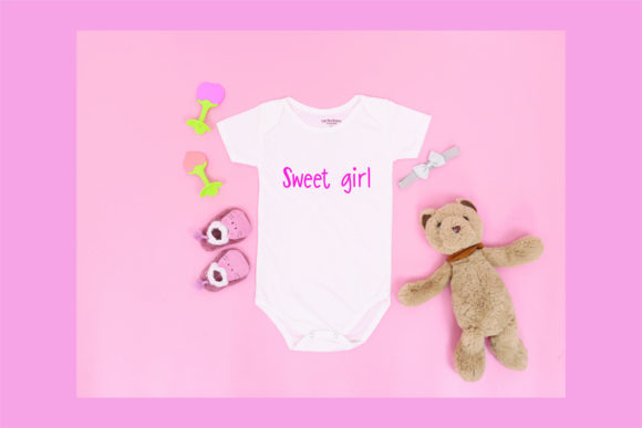 Pink Rabbit Font PNG with transparent background - Preview 3