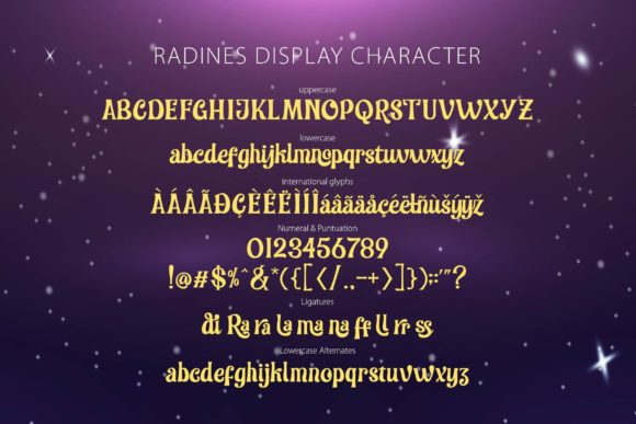 Radines Font PNG with transparent background - Preview 6