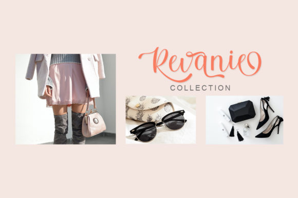 Revanie Font PNG with transparent background - Preview 3