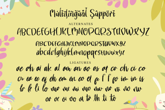 Rosted Charm Font PNG with transparent background - Preview 3
