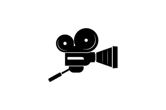 Movie Camera Film Vintage Logo Design
