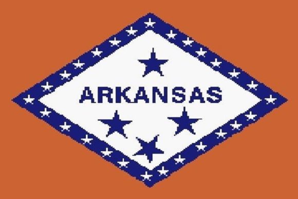 Arkansas State Flag Crochet Pattern