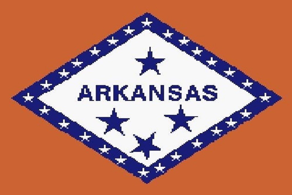 Arkansas State Flag Crochet Pattern