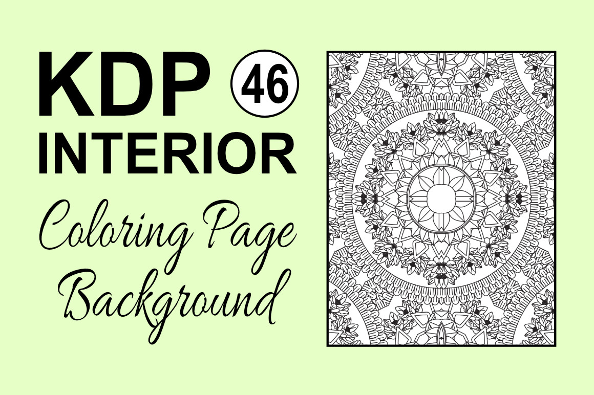 KDP Interior Coloring Page Background 46 Graphic by podselect33 ...