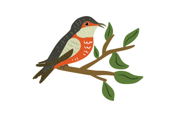 Song Bird Sitting in a Tree Animales Archivo de Corte de Manualidades Por Creative Fabrica Crafts