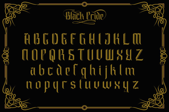 Black Pride Font - Preview 6