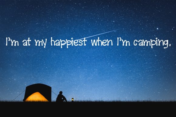 Camping is Life Font PNG with transparent background - Preview 2