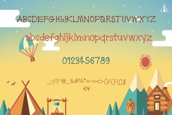 Camping is Life Font PNG with transparent background - Preview 5