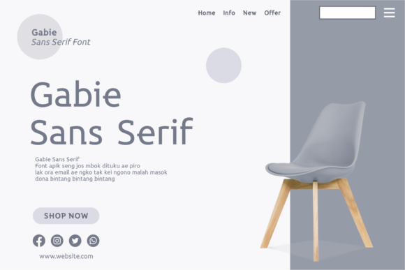 Gabie Font font preview - 1