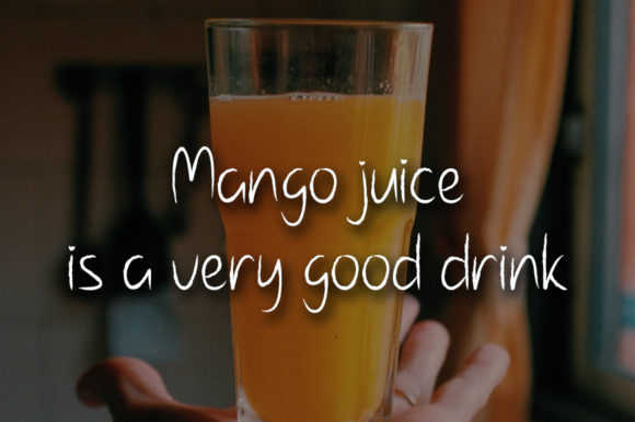 Mango Water Font PNG with transparent background - Preview 1
