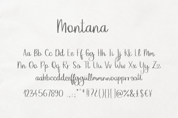 Montana Font PNG with transparent background - Preview 1