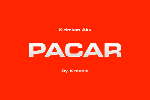 Pacar Font PNG with transparent background - Preview 2