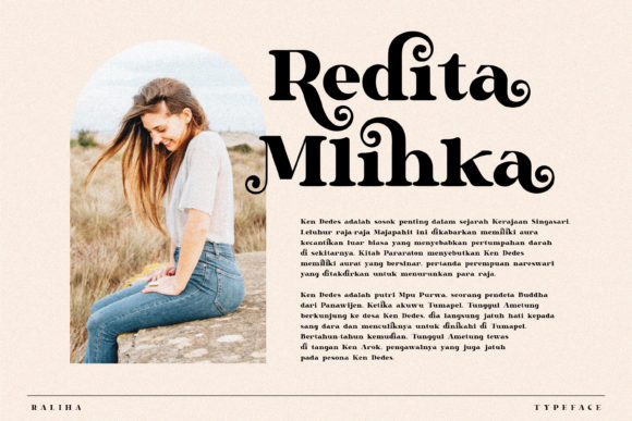 Raliha Font PNG with transparent background - Preview 3