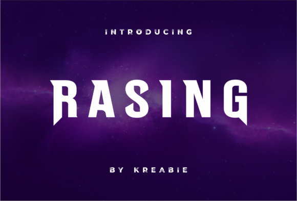 Rasing Font PNG with transparent background - Preview 2