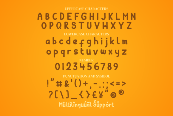 Round Chips Font PNG with transparent background - Preview 3