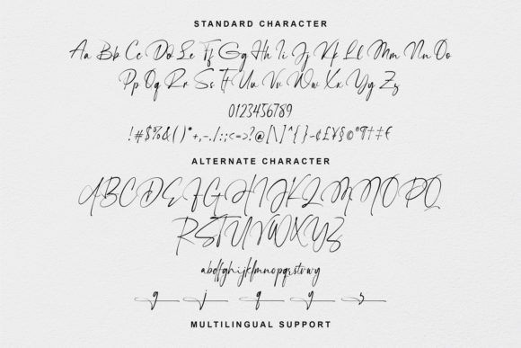 Sign Rathi Font PNG with transparent background - Preview 5