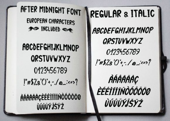 After Midnight Font - Preview 1
